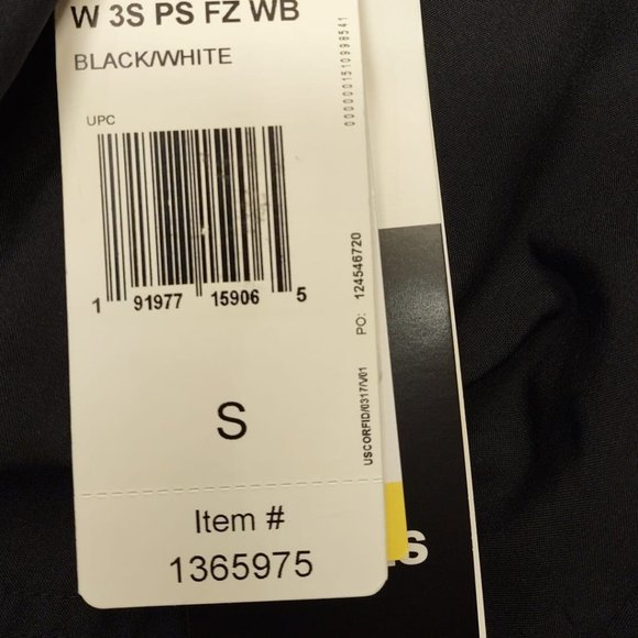 ADIDAS Women Full Zip Hoodie Windbreaker Lightweight Jacket 3 Stripe -Black - Picture 7 of 7